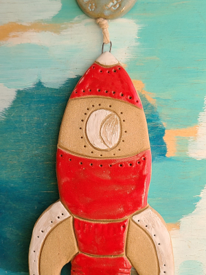 To The Moon / Ceramic Wall Hanging