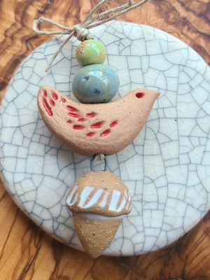 Bird & Acorn / Ceramic Set