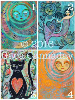Greeting Cards / Mixed Media Painting Cards