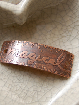 Pre-Order / Etched Copper Curved Bars - Original Drawings on Copper - Made to Order