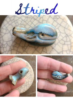 Happy Whale / Ceramic Whale Bead (single bead pre-order)