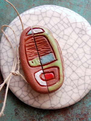 Tribal #54 / Ceramic Bead Set