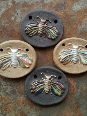 Fluter / Ceramic Moth Pendant To Be Made