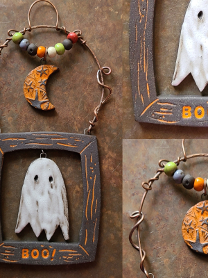 Reserved for Faith / Boo! / Ornament Made When Ordered