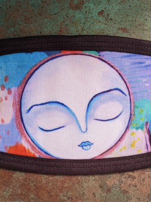 Abstract and Moon / Gaea Handmade Face Mask