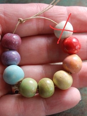 Reserved for Jeanne P / Rainbow Beads