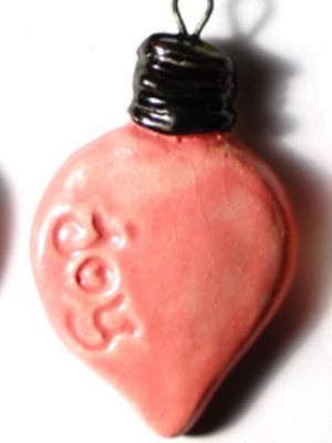 Reserved for Brenda H.  / Pink Polka-dot Beads