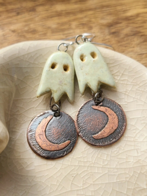 Boo Moon Earrings