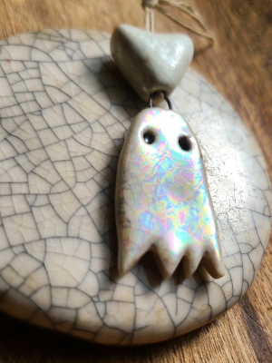 I Love Boo / Ceramic Set with Mother of Pearl Luster