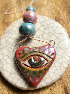 Eye Love You / Ceramic Set with Mother of Pearl Luster