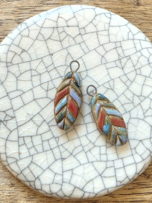 Magic Feathers / Ceramic Charm Set