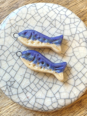 Fishy / Ceramic Charm Set