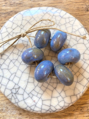 Blues / Ceramic Beads