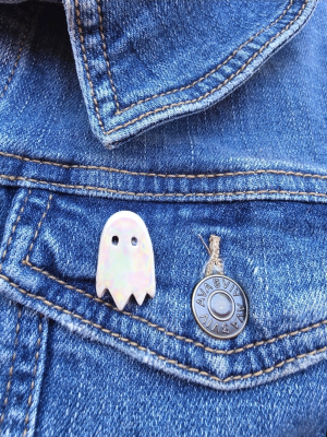 Boo! / Ceramic Art Pin