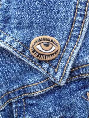 Guardian Eye / Ceramic Art Pin