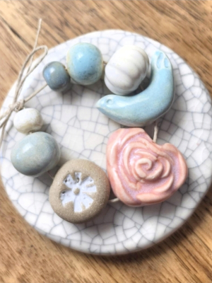 Love Bird / Ceramic Bead Set