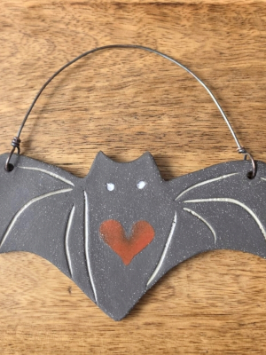 Batty / Ceramic Halloween Ornament