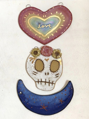 Reserved for birdsong_bliss / Ceramic Ornaments